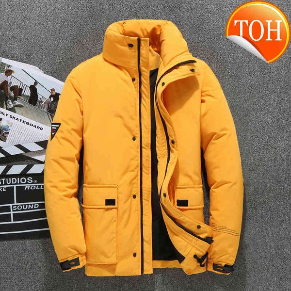 fashion down jacket casual men autumn thick warm white duck solid big pockets coat winter, Black
fashion down jacket casual men autumn thick warm white duck solid big pockets coat winter, Black
