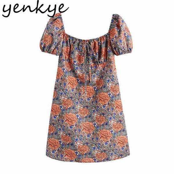vintage floral print dress women square neck puff sleeve high waist sundress female a-line mini summer casual 210514, Black;gray
vintage floral print dress women square neck puff sleeve high waist sundress female a-line mini summer casual 210514, Black;gray