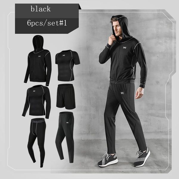 men's tracksuits 6 pcs/set tracksuit gym fitness compression sports suit clothes running jogging sport wear exercise workout tights, Gray
men's tracksuits 6 pcs/set tracksuit gym fitness compression sports suit clothes running jogging sport wear exercise workout tights, Gray