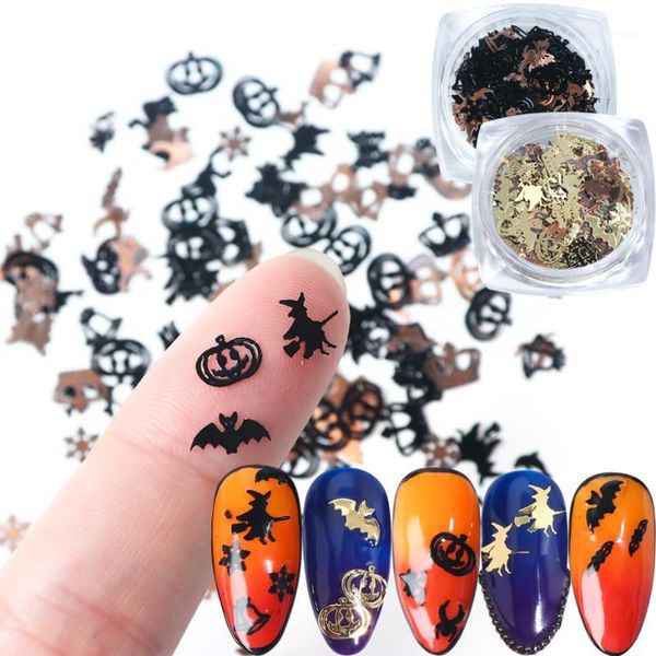 120pcs halloween gold black metal sequins nail art flakes xmas hollow ultrathin spider pumpkin snow decorations ji10341, Silver;gold
120pcs halloween gold black metal sequins nail art flakes xmas hollow ultrathin spider pumpkin snow decorations ji10341, Silver;gold