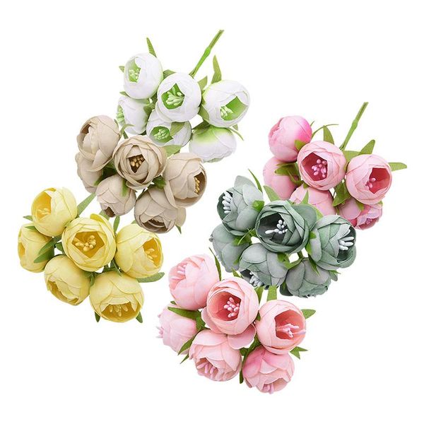 decorative flowers & wreaths 12pcs/24pcs silk rose bouquet artificial fake flower for home wedding party bridalbouquet diy indoor decoration
decorative flowers & wreaths 12pcs/24pcs silk rose bouquet artificial fake flower for home wedding party bridalbouquet diy indoor decoration
