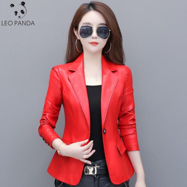 women's leather & faux real coat plus size casual 2021 autumn winter fashion slim streetwear short sheep women jacket female, Black
women's leather & faux real coat plus size casual 2021 autumn winter fashion slim streetwear short sheep women jacket female, Black
