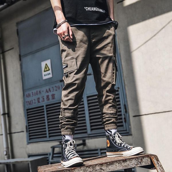 men's cotton vintage cargo pants men fashion sweatpants overalls hip hop pockets joggers autumn male streetwear plus size, Black
men's cotton vintage cargo pants men fashion sweatpants overalls hip hop pockets joggers autumn male streetwear plus size, Black