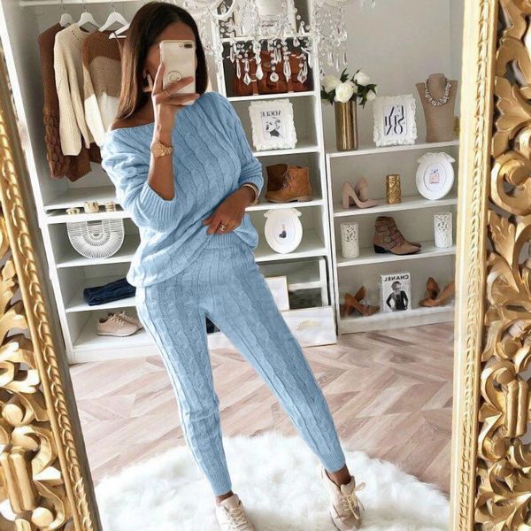 women's two piece pants shujin knitted sweater and set women slim crop pant 2 sets womens outfits tracksuit, White
women's two piece pants shujin knitted sweater and set women slim crop pant 2 sets womens outfits tracksuit, White