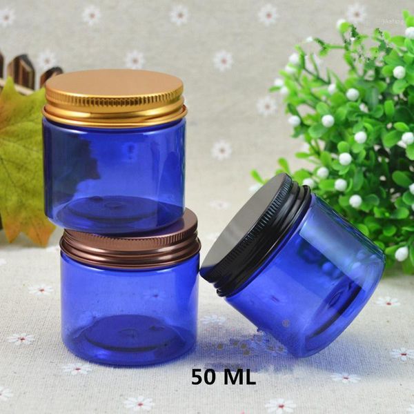 storage bottles & jars 50g cosmetic cream jar alumina lid pet blue bottle mask can cosmeceuticals container empty packing
storage bottles & jars 50g cosmetic cream jar alumina lid pet blue bottle mask can cosmeceuticals container empty packing