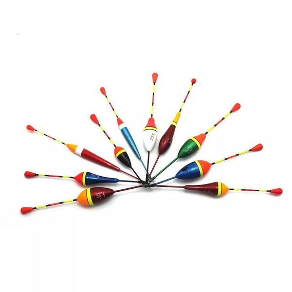 fishing floats set (10pcs) vertical buoy light stick fluctuate mix size color float buoys for accessories
fishing floats set (10pcs) vertical buoy light stick fluctuate mix size color float buoys for accessories