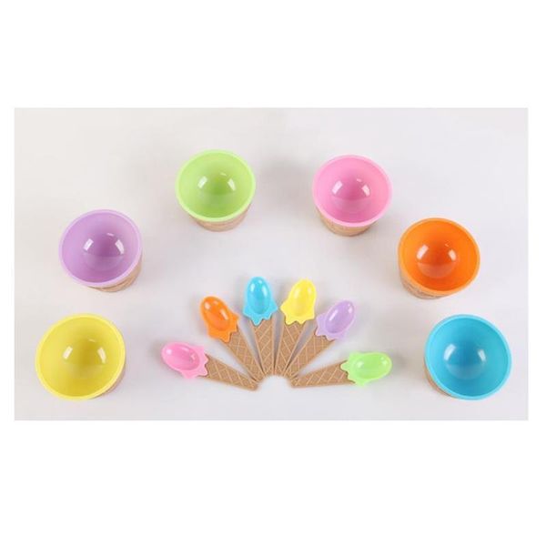 six colors set of ice cream bowls with a spoon is wonderful gift for children who love dessert
six colors set of ice cream bowls with a spoon is wonderful gift for children who love dessert
