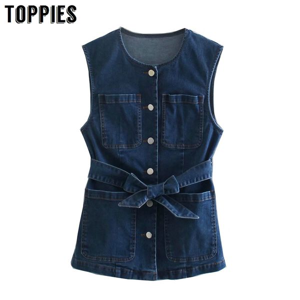 iess women blue denim waistcoat slim sleeve outwear with waistband women jean vest jacket 210412, White;black
iess women blue denim waistcoat slim sleeve outwear with waistband women jean vest jacket 210412, White;black
