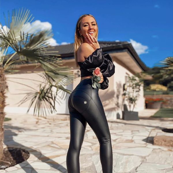 high waisted black womens capris faux leather jeans rear lifting shapewear fitness legging seamless, Black;white
high waisted black womens capris faux leather jeans rear lifting shapewear fitness legging seamless, Black;white