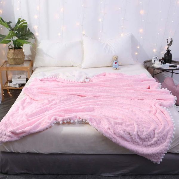 blankets soft throw blanket with small ball decor artificial mink cashmere warm fleece bed sheet air condition quilt two-layer
blankets soft throw blanket with small ball decor artificial mink cashmere warm fleece bed sheet air condition quilt two-layer