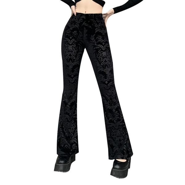 women's fashion casual pants vintage gothic othic print high waist trousers flare loose comfortable leggings, Black
women's fashion casual pants vintage gothic othic print high waist trousers flare loose comfortable leggings, Black