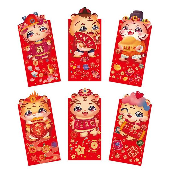 gift wrap 6pcs chinese zodiac year red envelopes cute cartoon tiger animal print lucky festival money pockets party supplies
gift wrap 6pcs chinese zodiac year red envelopes cute cartoon tiger animal print lucky festival money pockets party supplies