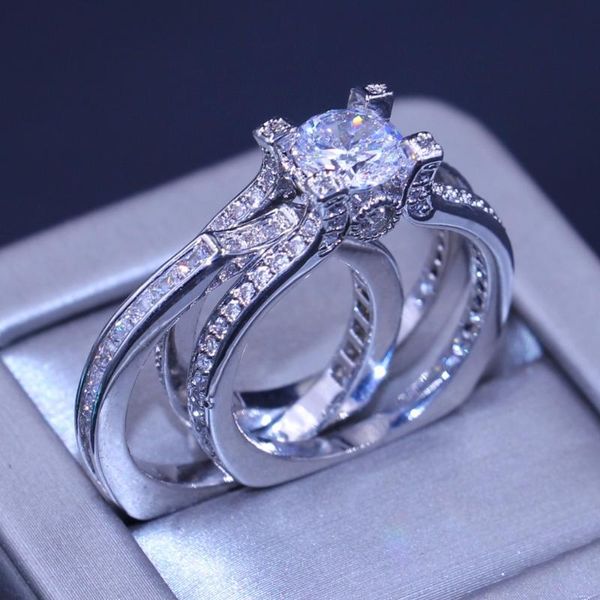 cluster rings size 5-10 women fashion jewelry 925 sterling silver filled round cut 5a clear white cz zirconia wedding bridal ring set gift, Golden;silver
cluster rings size 5-10 women fashion jewelry 925 sterling silver filled round cut 5a clear white cz zirconia wedding bridal ring set gift, Golden;silver