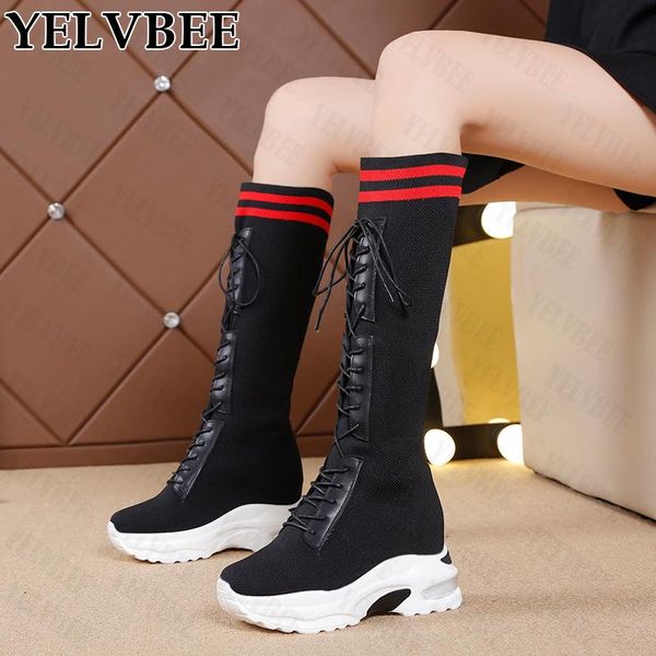 boots 2021 women warm rome lace-up platform gladiator knee high sock winter heels fashion snow lady shoes stretch, Black
boots 2021 women warm rome lace-up platform gladiator knee high sock winter heels fashion snow lady shoes stretch, Black