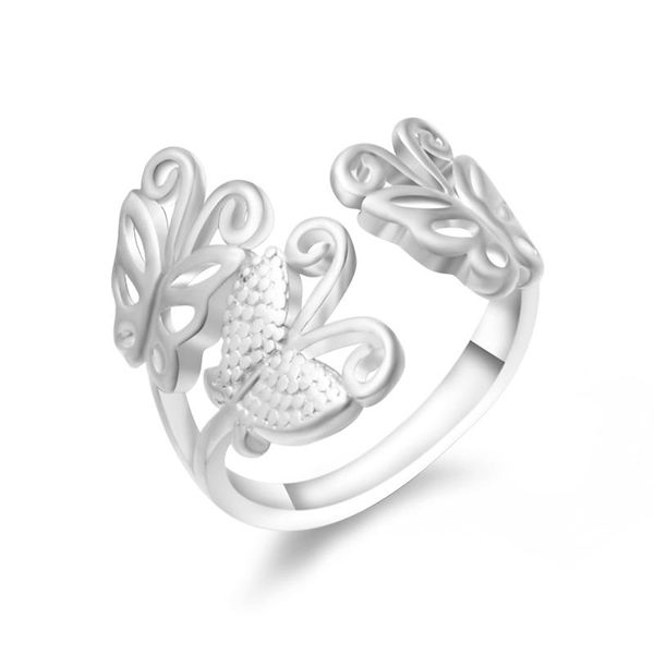 cluster rings silver-plated female ring personality charm temperament wild butterfly opening hand jewelry, Golden;silver
cluster rings silver-plated female ring personality charm temperament wild butterfly opening hand jewelry, Golden;silver