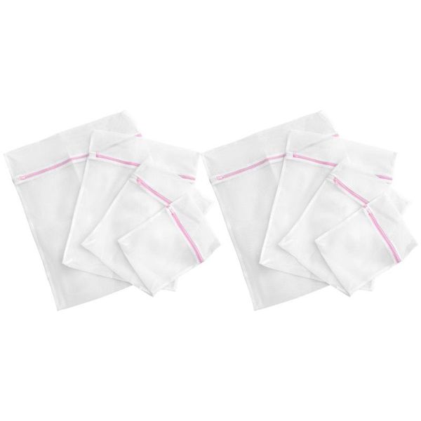 laundry bags 8pcs mesh bag reusable washing machine clothes storage pouch 
laundry bags 8pcs mesh bag reusable washing machine clothes storage pouch