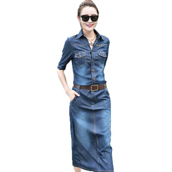 casual dresses autumn women long sleeve denim vintage bodycon plus size ladies dress clothes elegant party vestidos, Black;gray
casual dresses autumn women long sleeve denim vintage bodycon plus size ladies dress clothes elegant party vestidos, Black;gray
