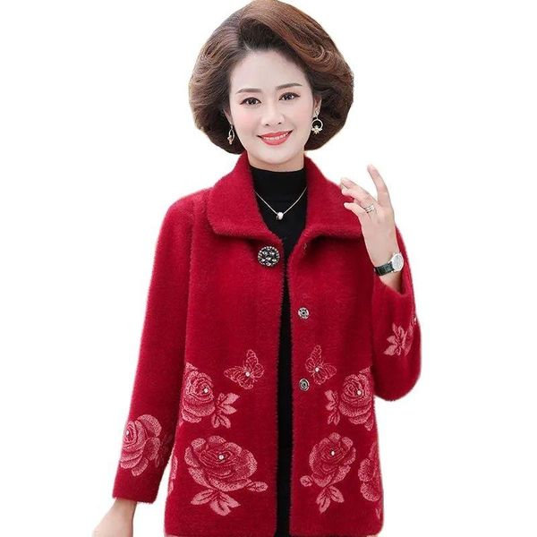 women's wool & blends autumn winter jackets imitate mink fleece women coat single-breasted beading embroidered mothers woolen ladies ca, Black
women's wool & blends autumn winter jackets imitate mink fleece women coat single-breasted beading embroidered mothers woolen ladies ca, Black