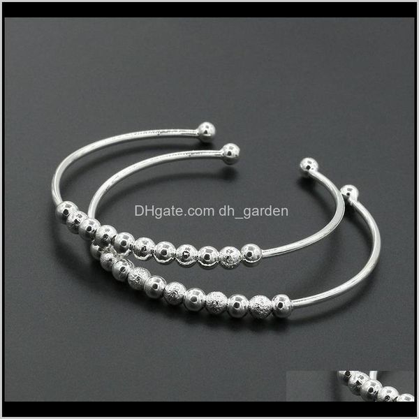 bracelets drop delivery 2021 fashion charm sier plated bead women open cuff bangle european girls bracelet jewelry for bride 034f2, White
bracelets drop delivery 2021 fashion charm sier plated bead women open cuff bangle european girls bracelet jewelry for bride 034f2, White