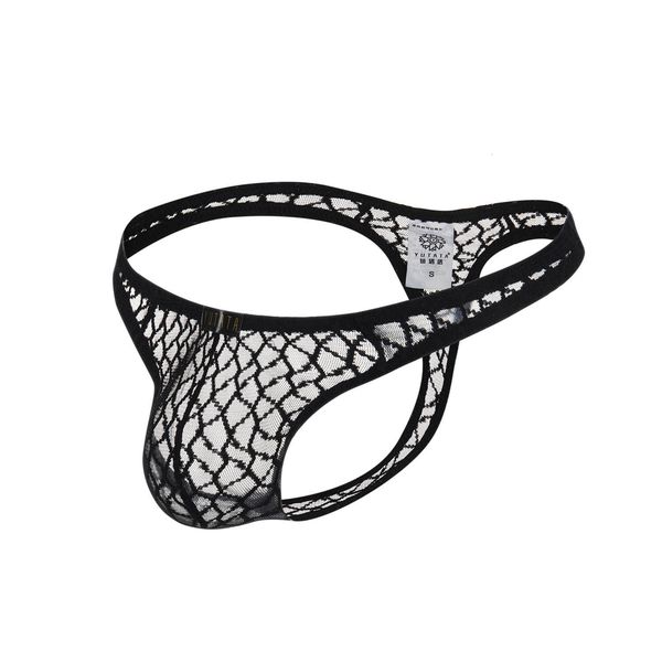 yuata european large transparent lace men's underwear t-backb180, Black;white 
yuata european large transparent lace men's underwear t-backb180, Black;white