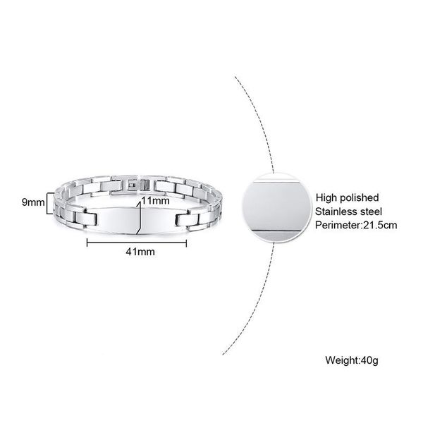 link, chain fxm jewelry year arrival fine bracelet for women birthday gift, Black
link, chain fxm jewelry year arrival fine bracelet for women birthday gift, Black