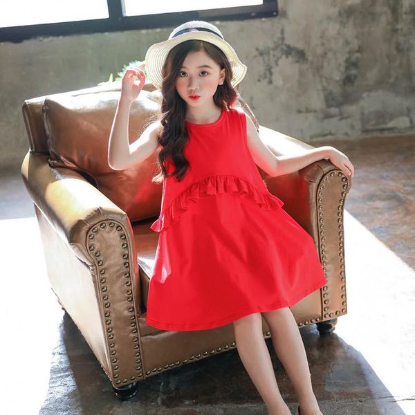 girl's dresses summer 2021 kids girls sleeveless princess dress children red ruffle beach party vestidos 5 8 9 10 11 12, Red;yellow
girl's dresses summer 2021 kids girls sleeveless princess dress children red ruffle beach party vestidos 5 8 9 10 11 12, Red;yellow