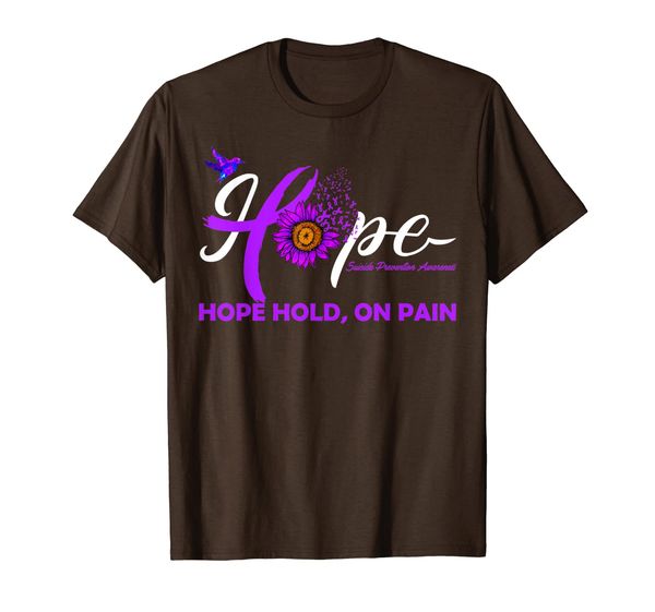 hope hold on pain ends shirt suicide prevention awareness, White;black
hope hold on pain ends shirt suicide prevention awareness, White;black