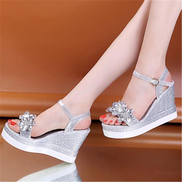 sandals 2021 female ankle strap buckle rhinestone crystal summer women round toe high heels fashion ladies wedges shoes gold, Black
sandals 2021 female ankle strap buckle rhinestone crystal summer women round toe high heels fashion ladies wedges shoes gold, Black