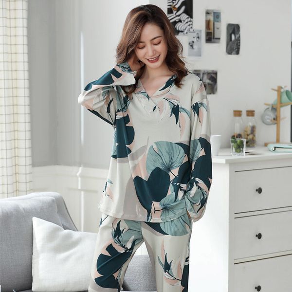 2021plus size 4xl pajamas sets v-neck ladies pyjama sets long sleeve cotton sleepwear female pyjamas home clothes nightgown homewear, Black;red
2021plus size 4xl pajamas sets v-neck ladies pyjama sets long sleeve cotton sleepwear female pyjamas home clothes nightgown homewear, Black;red