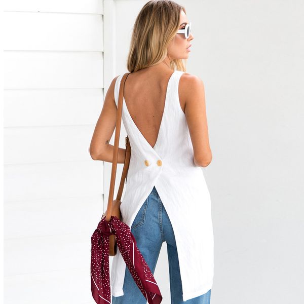 women's t-shirt mosimolly 2021 summer white irregular hem backless casual female blusas fa6j
women's t-shirt mosimolly 2021 summer white irregular hem backless casual female blusas fa6j