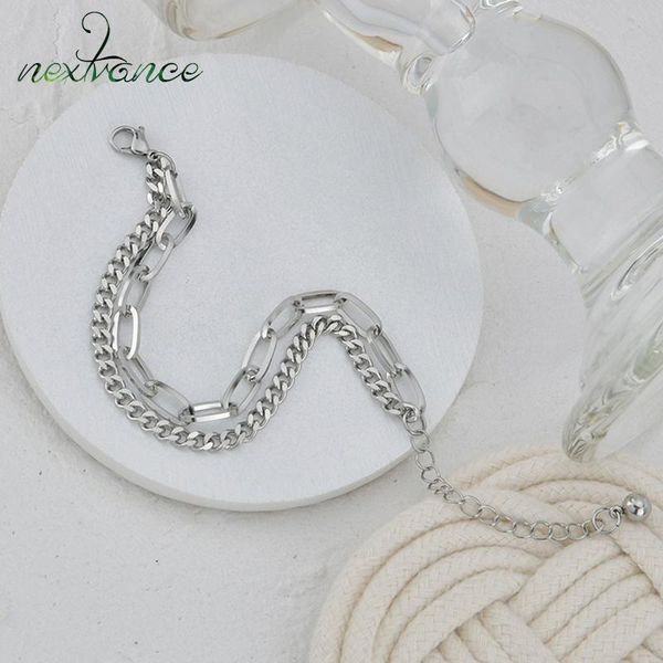 link, chain nextvance charm stainless steel double bracelets on hand bracelet & bangles anime for women friends jewelry gift, Black
link, chain nextvance charm stainless steel double bracelets on hand bracelet & bangles anime for women friends jewelry gift, Black