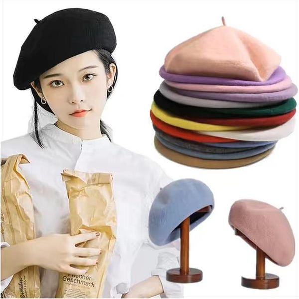 French Hat Fashion Beret Women Felt British Style Girls Wool Lady Solid Color Slouchy Winter Berets, Blue;gray
French Hat Fashion Beret Women Felt British Style Girls Wool Lady Solid Color Slouchy Winter Berets, Blue;gray