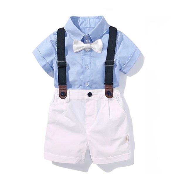baby boy clothing shirt bow set birthday formal costume summer born short sky blue + white suspender pants outfits 1-4 y 220212
baby boy clothing shirt bow set birthday formal costume summer born short sky blue + white suspender pants outfits 1-4 y 220212