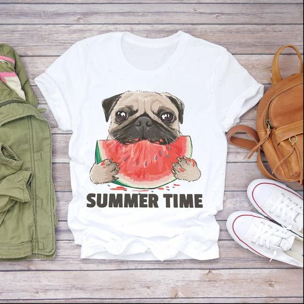 women womens t shirt summer dog watermelon funny cute cartoon printed lady shirts ladies graphic female tee, White
women womens t shirt summer dog watermelon funny cute cartoon printed lady shirts ladies graphic female tee, White