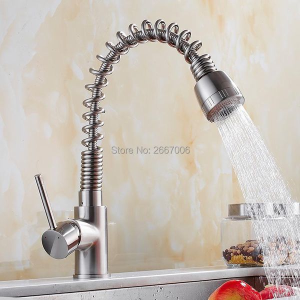 kitchen faucets gizero spring faucet brushed nickel pull out torneira rotate swivel 2-function water outlet mixer tap zr2042b
kitchen faucets gizero spring faucet brushed nickel pull out torneira rotate swivel 2-function water outlet mixer tap zr2042b