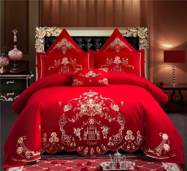 bedding sets luxury 100% cotton love in the castle wedding set embroidery duvet cover bed sheet pillowcases king size 4/6/7pcs
bedding sets luxury 100% cotton love in the castle wedding set embroidery duvet cover bed sheet pillowcases king size 4/6/7pcs