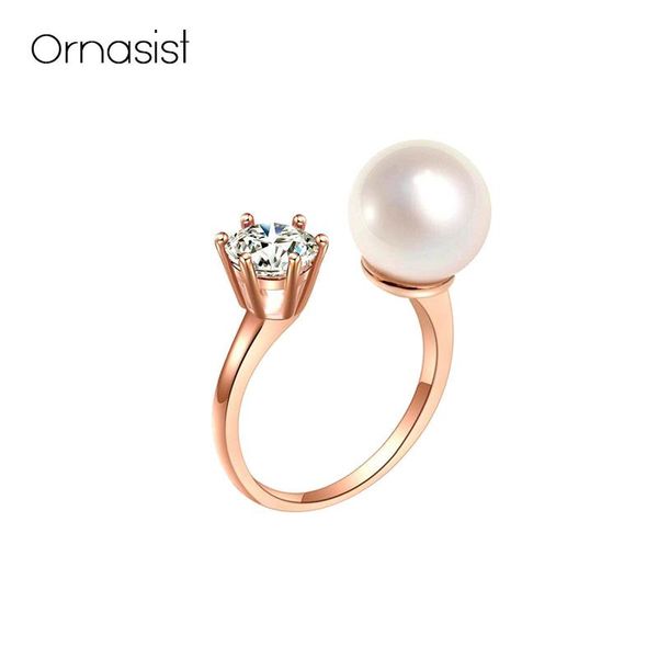 cluster rings korean fashion wild women's rose gold pearl zircon ring european and american temperament simple open, Golden;silver
cluster rings korean fashion wild women's rose gold pearl zircon ring european and american temperament simple open, Golden;silver