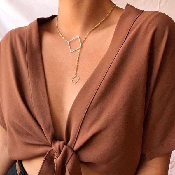 pendant necklaces women necklace retro geometric square temperament sweater chain ladies gold color clavicle chains girl 2021, Silver
pendant necklaces women necklace retro geometric square temperament sweater chain ladies gold color clavicle chains girl 2021, Silver
