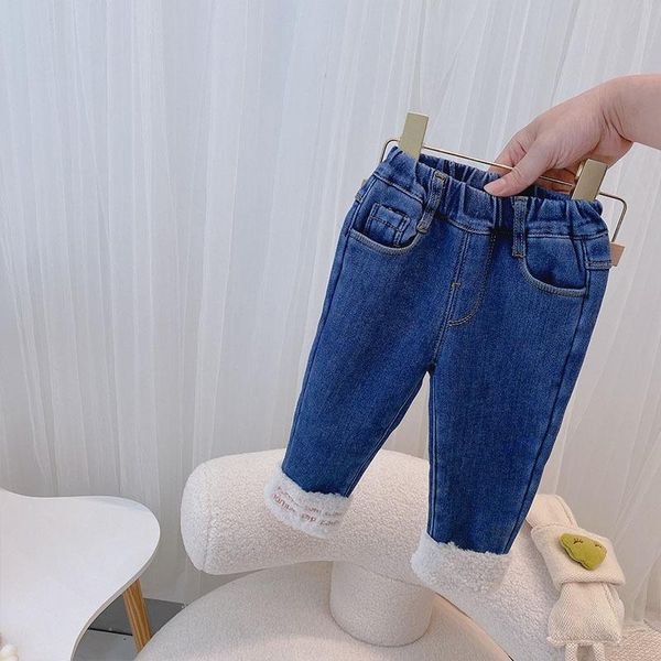 jeans baby autumn and winter models plus velvet thickening boys girls cow loose children's rolled-up long pants, Blue
jeans baby autumn and winter models plus velvet thickening boys girls cow loose children's rolled-up long pants, Blue