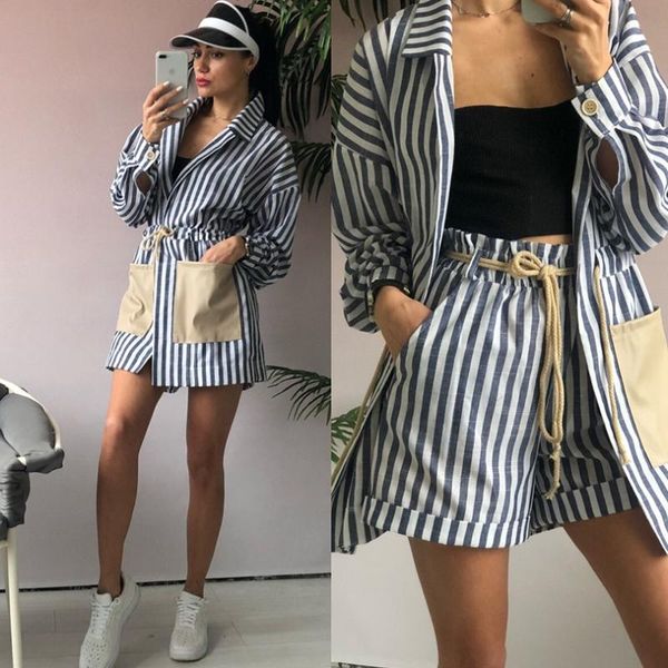 fashion limited drawstring women's long-sleeved waist v-neck pocket suit high shorts 2 piece casual autumn two pants, White
fashion limited drawstring women's long-sleeved waist v-neck pocket suit high shorts 2 piece casual autumn two pants, White