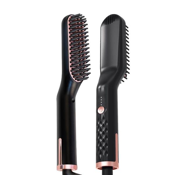 hair brushes 2021 3 in 1 beard straightener brush multifunctional electric straightening comb universal for men and women, Silver
hair brushes 2021 3 in 1 beard straightener brush multifunctional electric straightening comb universal for men and women, Silver