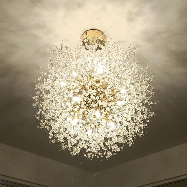 pendant lamps 2021 modern crystal dandelion chandelier nordic decor lighting ceiling lamp for living room dining home decoration
pendant lamps 2021 modern crystal dandelion chandelier nordic decor lighting ceiling lamp for living room dining home decoration