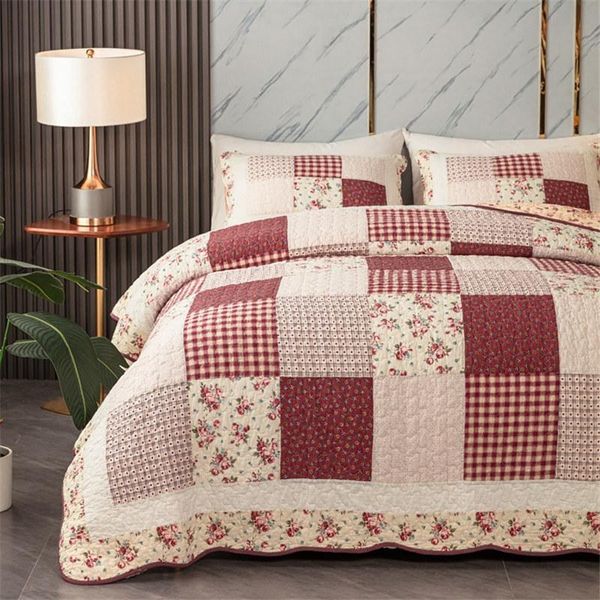 comforters & sets korea patchwork handmade 3-piece quilt set queen size cotton plaid quilted floral pattern bedspread with 2 pillowcases sof
comforters & sets korea patchwork handmade 3-piece quilt set queen size cotton plaid quilted floral pattern bedspread with 2 pillowcases sof