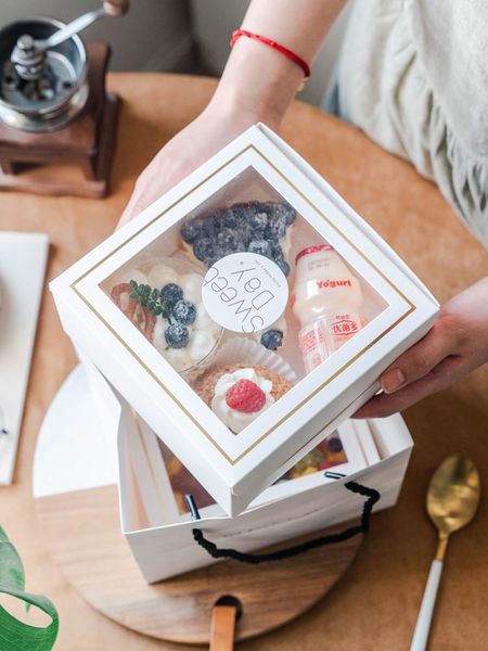 gift wrap stobag 5pcs white bakery dessert boxes with window birthday party for small pie cookies cupcakes and pastry strawberry favour
gift wrap stobag 5pcs white bakery dessert boxes with window birthday party for small pie cookies cupcakes and pastry strawberry favour
