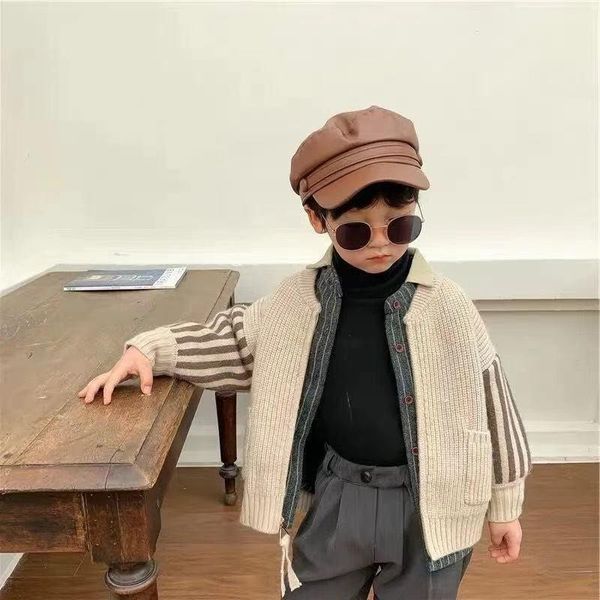 pullover boys & girls spring fall knitted sweater 2021 arrival children's trendy cardigan knitwear coat kids casual, Blue
pullover boys & girls spring fall knitted sweater 2021 arrival children's trendy cardigan knitwear coat kids casual, Blue