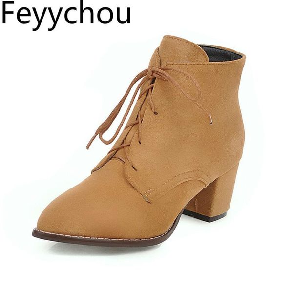 boots women's autumn winter warm high heel flock lace up ankle pointed toe bare 2021 fashion black big size 34-45
boots women's autumn winter warm high heel flock lace up ankle pointed toe bare 2021 fashion black big size 34-45