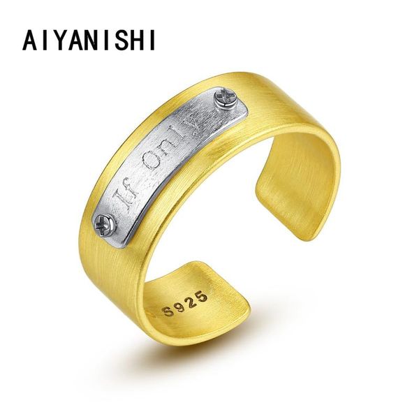 cluster rings aiyanishi vintage ancient 925 sterling silver wedding band if only open ring for women simple cute adjustable jewelry, Golden;silver
cluster rings aiyanishi vintage ancient 925 sterling silver wedding band if only open ring for women simple cute adjustable jewelry, Golden;silver