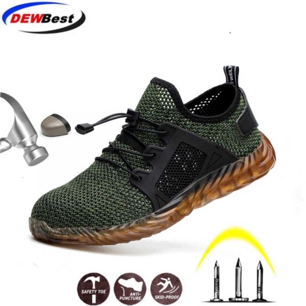 dew breathable mesh safety shoes men light sneaker indestructible steel toe soft anti-piercing work boots plus size 211007, Black;brown
dew breathable mesh safety shoes men light sneaker indestructible steel toe soft anti-piercing work boots plus size 211007, Black;brown