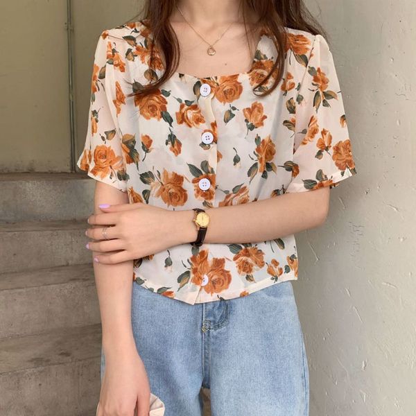 dress lapel printed all match shirts brief thin florals cardigans chic loose short sleeve sunscreen women's blouses, White
dress lapel printed all match shirts brief thin florals cardigans chic loose short sleeve sunscreen women's blouses, White