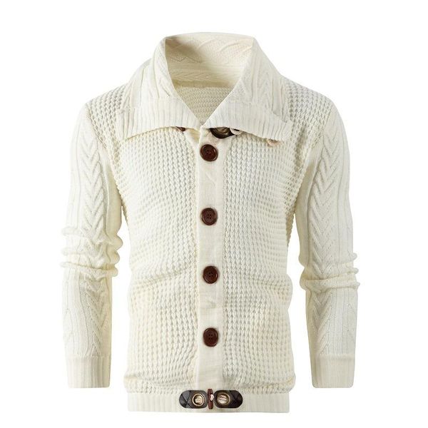 men's sweaters european and american style solid color lapel button sweater cardigan loose warm knitted long-sleeved jacket men, White;black
men's sweaters european and american style solid color lapel button sweater cardigan loose warm knitted long-sleeved jacket men, White;black